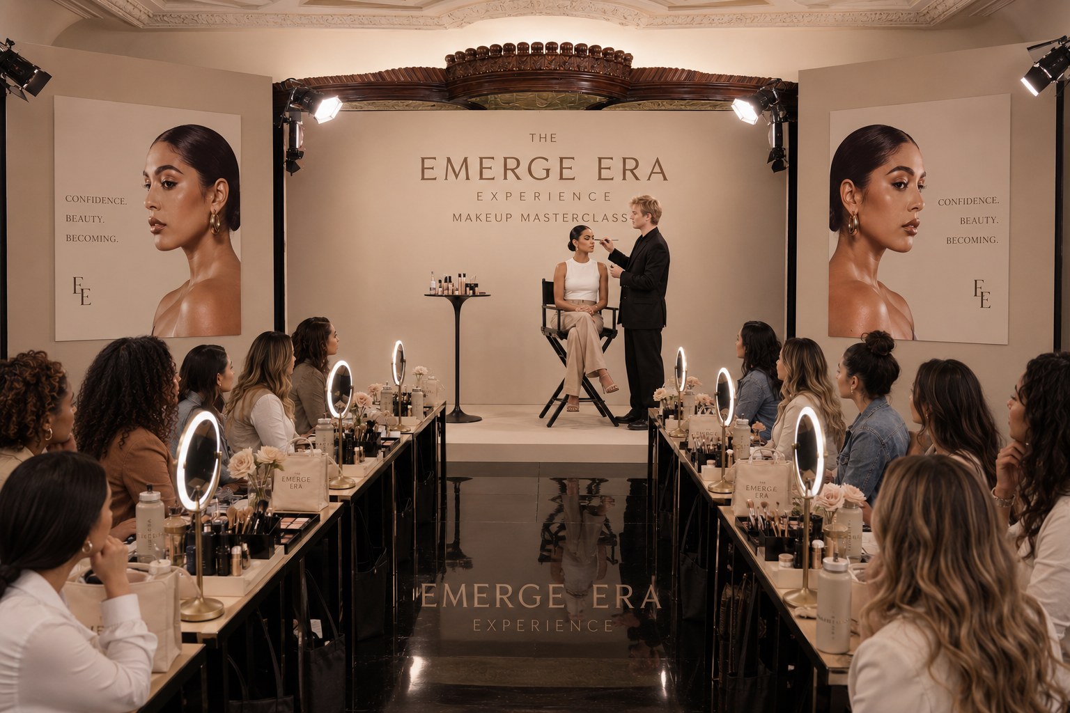 Makeup masterclass moment