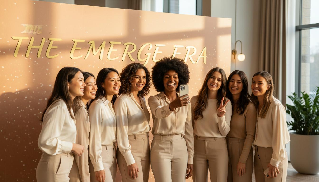 Women connecting at The Emerge Era Experience